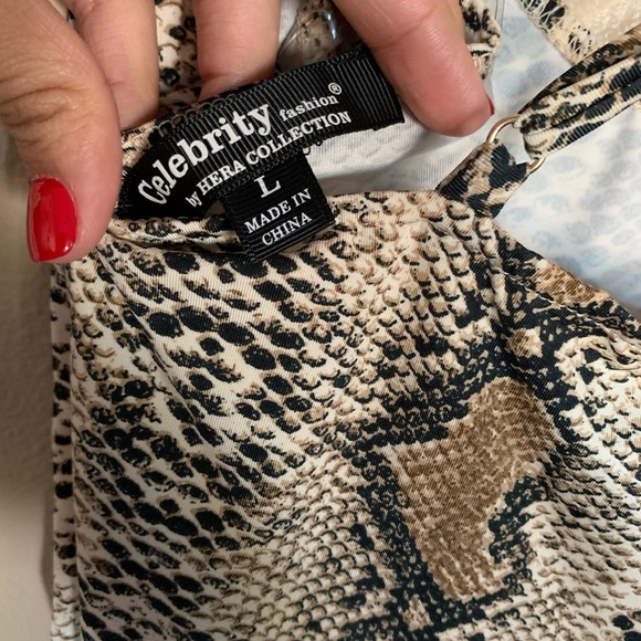 Snake print mini dress - Picture 3 of 3